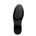 Pánske kožené členkové topánky s perforáciou čierne 99-M-519-1  