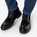 Pánske kožené členkové topánky s dierkovaním – štýl a pohodlie na každý deň