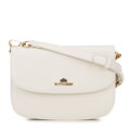 Dámska crossbody z prírodnej kože krémová 100-4E-214-0