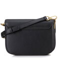 Dámska crossbody z prírodnej kože čierna 100-4E-214-1