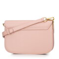Dámska crossbody z prírodnej kože ružová 100-4E-214-P