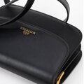 Dámska crossbody z prírodnej kože čierna 100-4E-214-1