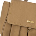 Mini dámsky ruksak s klopou khaki 100-4Y-441-Z