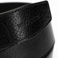 Pánsky kožený čierny opasok s koženou prackou – elegancia s výrazom 101-8M-211-1