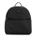 Plecak damski półokrągły elegancki w monogram czarny 98-4E-901-1