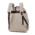 Elegantný dámsky ruksak s monogramom béžový