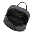 Plecak damski półokrągły elegancki w monogram czarny 98-4E-901-1