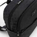 Plecak damski półokrągły elegancki w monogram czarny 98-4E-901-1