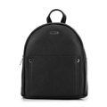 Dámska žakárová shopper kabelka s brmbolcom čierno-krémová 99-4E-501-X2