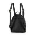 Dámska žakárová shopper kabelka s brmbolcom čierno-biela 99-4E-501-X3