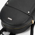 Dámska žakárová shopper kabelka s brmbolcom čierno-biela 99-4E-501-X3