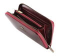 Lakovaná dámska peňaženka na zips bordová 25-1-485-9