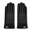 Čierne kožené dámske rukavice Wittchen 39-6A-023-1