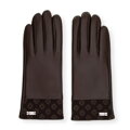 Hnedé kožené dámske rukavice Wittchen 39-6A-023-4
