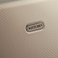 Sada malých a stredných hliníkových kufrov, zlatá 56-3H-10S-86M