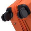 Sada kufrov z ABS s horizontálnymi pruhmi, oranžová 56-3A-10S-55