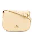 Béžová dámska crossbody kabelka Wittchen z prírodnej kože s výrazným vzhľadom