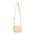 Béžová dámska crossbody kabelka Wittchen z prírodnej kože s výrazným vzhľadom