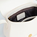 Smotanová dámska crossbody kabelka Wittchen z prírodnej kože s moderným vzhľadom