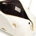 Smotanová dámska crossbody kabelka Wittchen z prírodnej kože s retiazkovým detailom