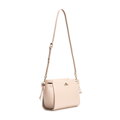 Kožená kabelka so šnúrkami béžový 100-4E-204-9