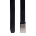 Čierny pánsky kožený opasok s automatickou prackou 102-8M-016-1 skl.