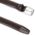Pánsky hnedý kožený opasok – elegancia v modernom štýle 101-8M-216-4