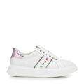 Dámske kožené sneakersy ružové 100-DP-500-P