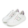 Dámske kožené sneakersy ružové 100-DP-500-P