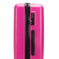 Stredný kufor z ABS s vyrazeným logom fuchsia 56-3A-502-34