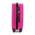 Stredný kufor z ABS s vyrazeným logom fuchsia 56-3A-502-34