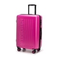 Stredný kufor z ABS s vyrazeným logom fuchsia 56-3A-502-34