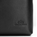 Pánska taška na notebook 15,6" z prírodnej zrnitej kože čierna 29-3U-303-1