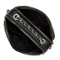 Dámska kožená crossbody kabelka na retiazke malinová 99-4E-305-33