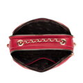 Dámska kožená crossbody kabelka na retiazke béžová 99-4E-305-8