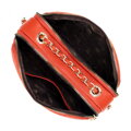Dámska kožená crossbody kabelka na retiazke zlatá 99-4E-305-G