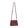 Bordová dámska crossbody kabelka Wittchen z prírodnej kože s čistým vzhľadom