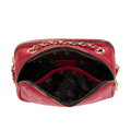 Dámska kožená crossbody kabelka na retiazke béžová 99-4E-305-8