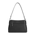 Čierna dámska crossbody kabelka Wittchen z prírodnej kože s elegantným dizajnom