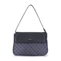 Kožená a žakárová crossbody kabelka Wittchen s monogramom 93-4-247-8