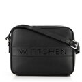 Kožená crossbody kabelka čierna 100-4E-634-1