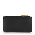 Dámska crossbody kabelka z kože dvojpriehradková čierna 100-4E-631-1