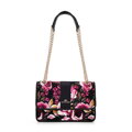 Dámska žakárová crossbody s retiazkou multicolor