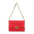 Kožená crossbody s odnímateľnou retiazkou, červená 100-4E-207-3