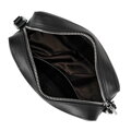 Kožená crossbody kabelka čierna 100-4E-634-1