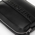 Kožená crossbody kabelka čierna 100-4E-634-1