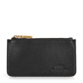 Dámska crossbody kabelka z kože dvojpriehradková čierna 100-4E-631-1