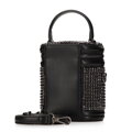 Kabelka „bucket“ s kryštálikmi čierna  
