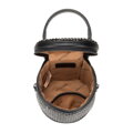 Kabelka „bucket“ s kryštálikmi čierna  
