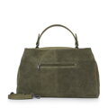 Dámska crossbody z lakovanej kože tmavozelená 29-4E-025-Z